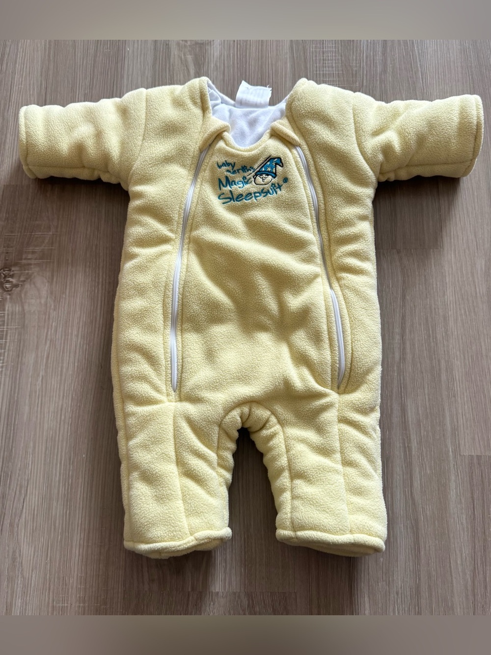 Baby Merlin’S Magic Sleepsuit Yellow Fleece Infant One-Piece